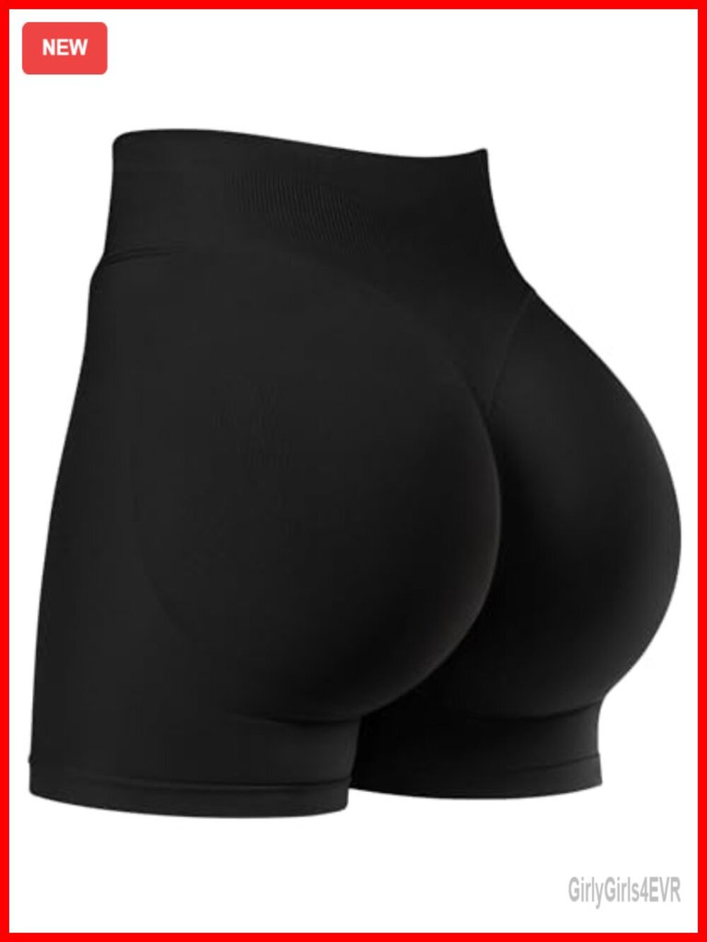 High-Waisted Butt-Lifting Scrunch Gym Shorts Seamless Spandex Booty Shorts